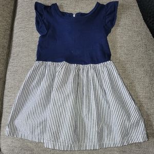 Carters Girl Toddler 2T Blue bow dress